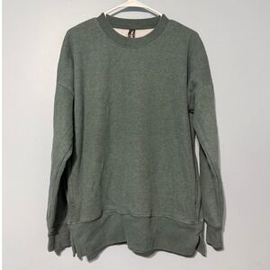 Kirkland Signature Men's M Crewneck with Pockets Sage Green Pullover
